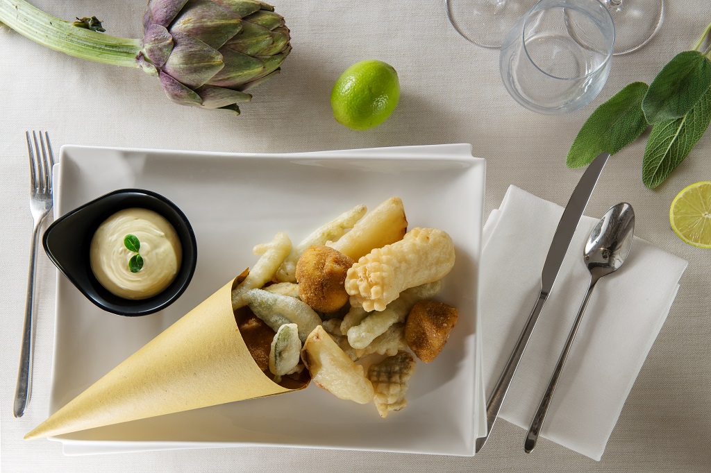 Fritto misto con maionese al lime